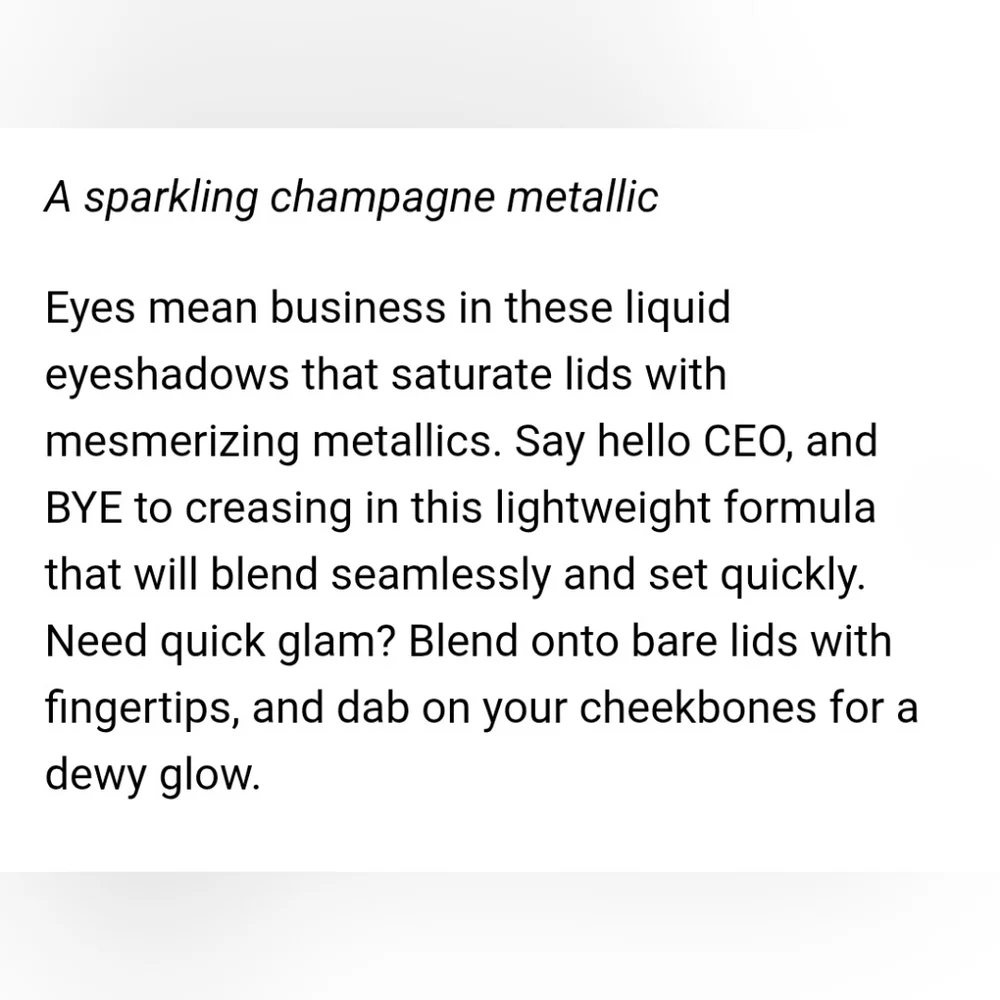 OFRA BO$$Y Eyes Liquid Metallic Eyeshadow Shade Penthouse